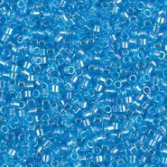 Miyuki Delica Perlen 11/0 - Transparent ocean blue ab DB-1249